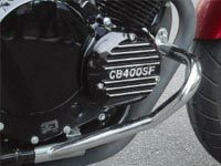 キジマ(KIJIMA) エンジンガード スチールメッキ CB400SF/SB | バイク