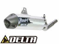 KLX250用　DELTA バレル4？　ステンレスマフラー DELTA（バイク） DELTA デルタ バレル4サイレンサー Dトラッカー
