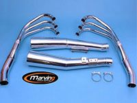 GS550用　マービング　MARVING集合マフラー マービング(Marving) デュアルマフラー Marvi クロム EU公道走行