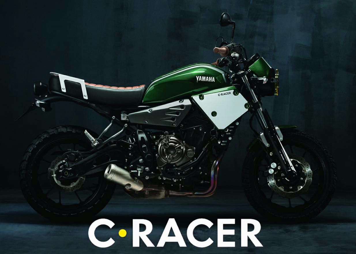 C-RACER スクランブラーシート SR400/SR500用 Wシートにもなるカフェ 