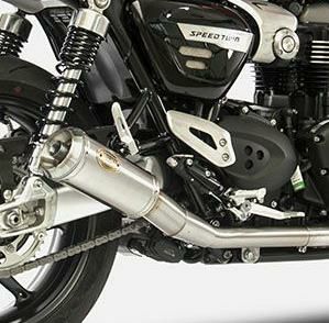 トライアンフ スピードツイン マフラー ザード