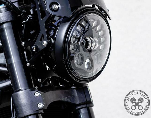 MOTODEMIC LED ヘッドライト EVOスタンダード グラファイト アップグレード ヤマハ BOLT ボルト, XV950 素晴らしい