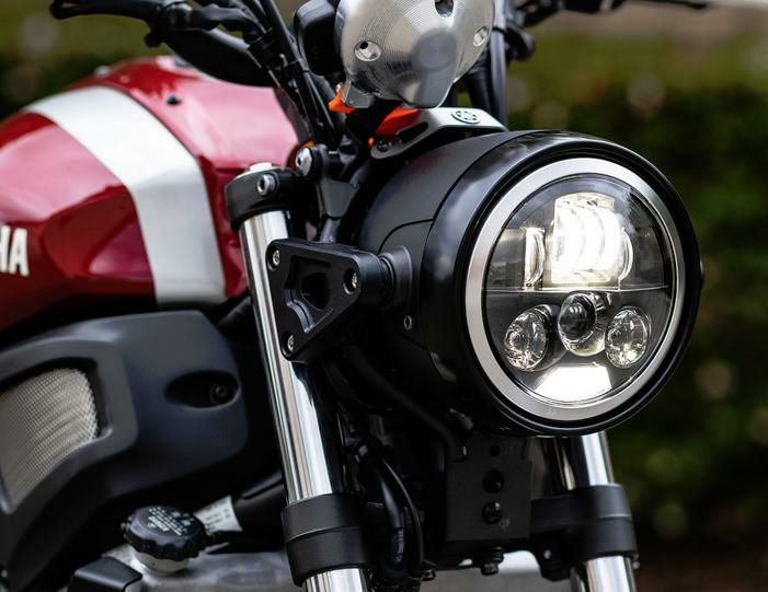 MOTODEMIC LED ヘッドライト EVOスタンダード グラファイト アップグレード ヤマハ XSR700 | バイクカスタムパーツ専門店  モトパーツ(MOTO PARTS)