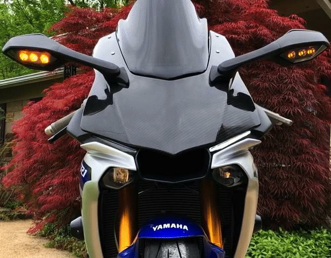 YZF-R1 2015-2021- ウインカー ポジションランプ 連動 CUSTOM LED