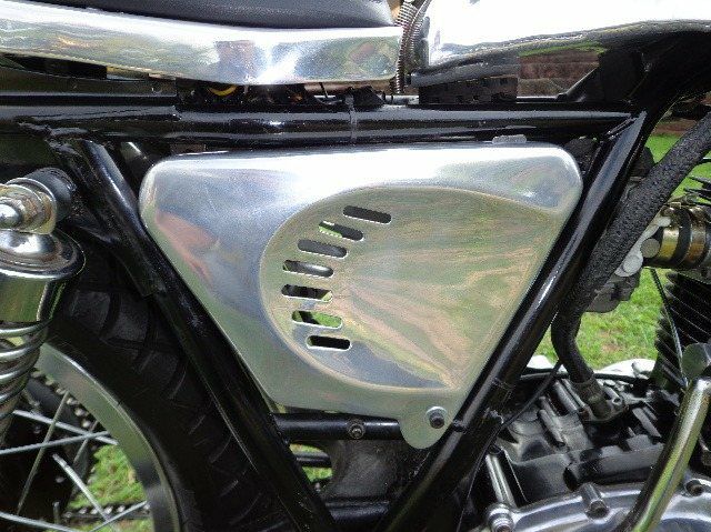SR400/500 キャブ サイドカバー アルミ IMOLA オメガレーサー ヤマハ 