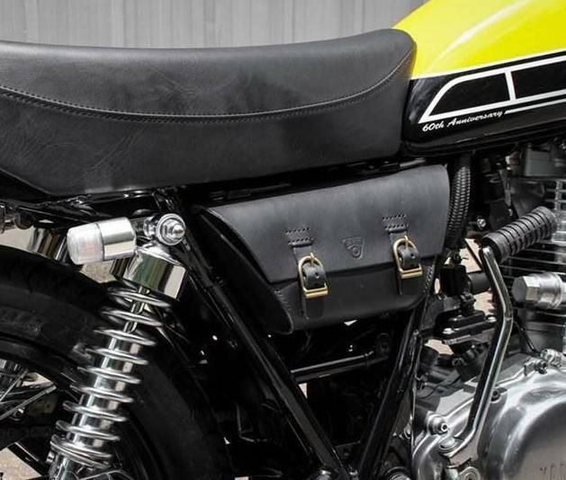 SR400/500 キャブ サイドカバー バッグ オメガレーサーブラック