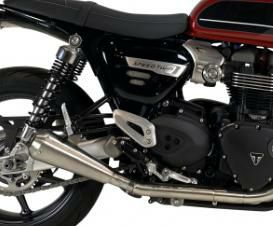 トライアンフ スピードツイン マフラー イクシル