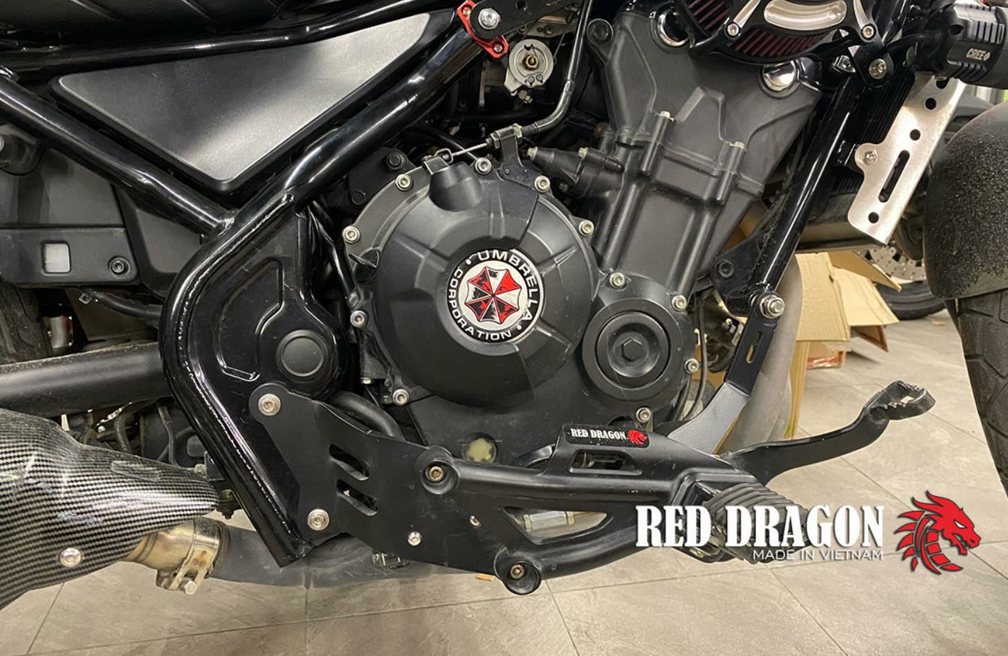 Red Dragon ホンダレブル250用フォワードコントロールキット[ワイド 