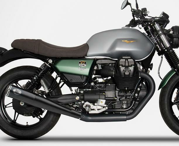 MOTO GUZZI(モトグッチ) V7 850 スリップオンマフラー ブラック