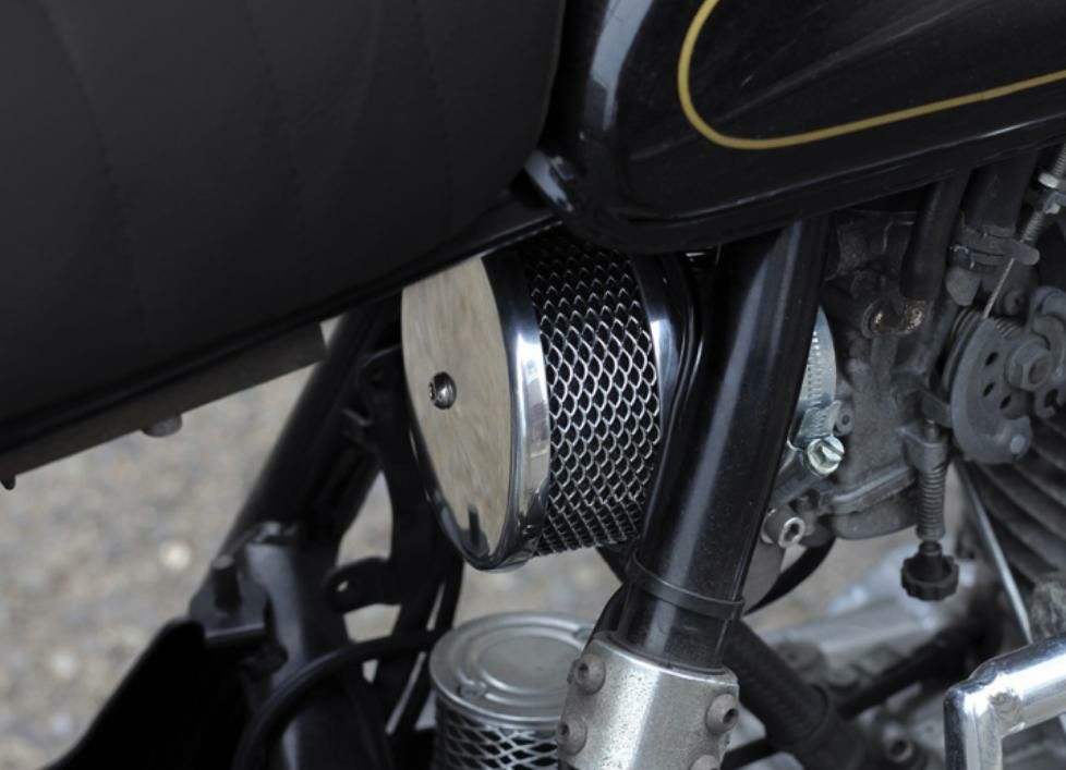 ヤマハ SR400/500 新型オールドタイプエアクリーナー モーターロック 