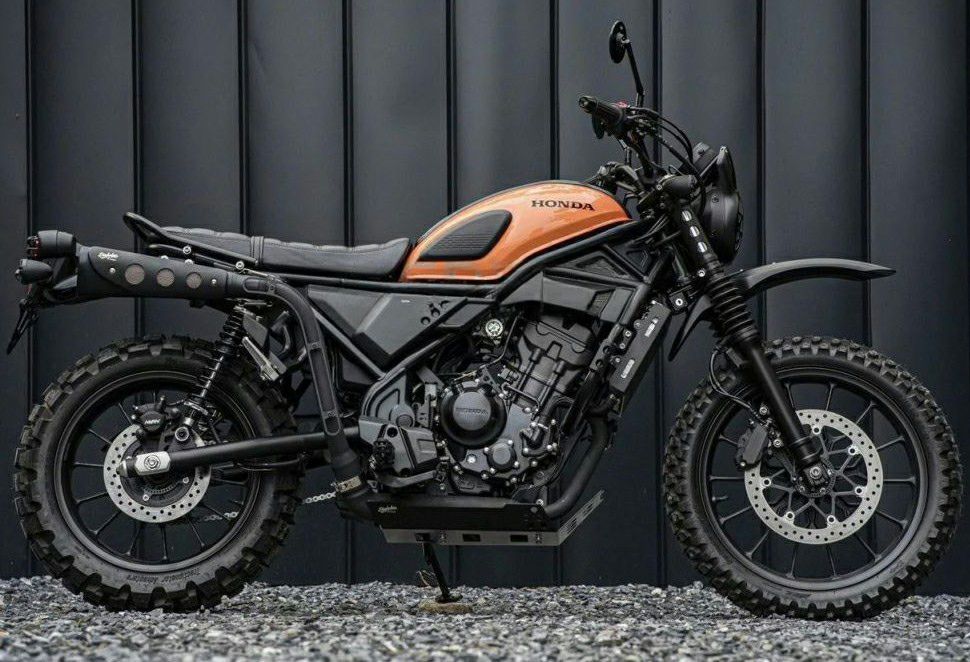 ホンダ CL250/500 レトロスクランブラー スリップオンマフラー 