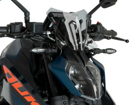 KTM RC390 250 200 125用ダークスモークウィンドスクリーン ︎^_^ RC390 250 200 125用ダークスモークスクリーン KTM RC390