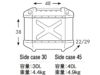 ヘプコ＆ベッカー(HEPCO＆BECKER) XPLORER シルバー サイドケース左 30L-02