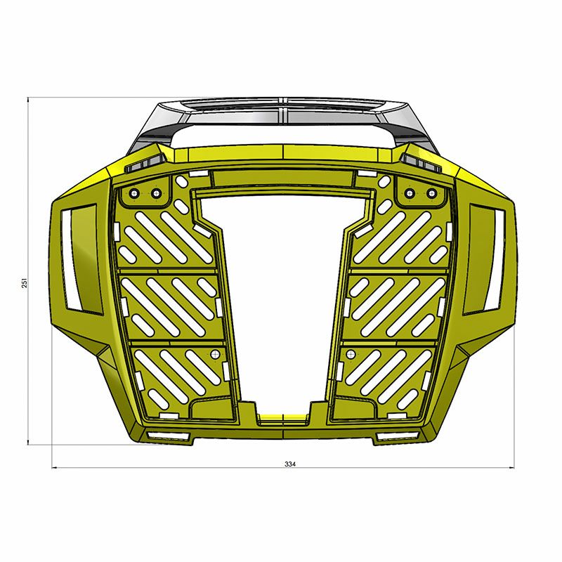 ヘプコ＆ベッカー(HEPCO＆BECKER) アルミ トップケース用汎用ベース シルバー 角型-02