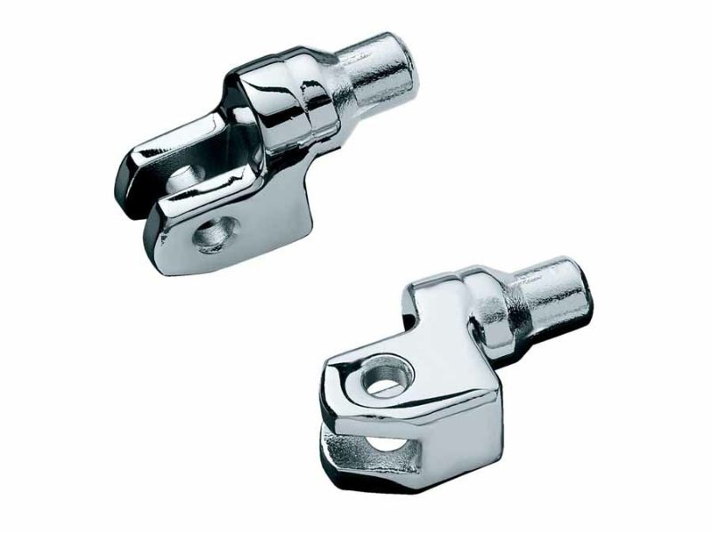 KURYAKYN フットペグアダプター テーパード クローム YAMAHA汎用