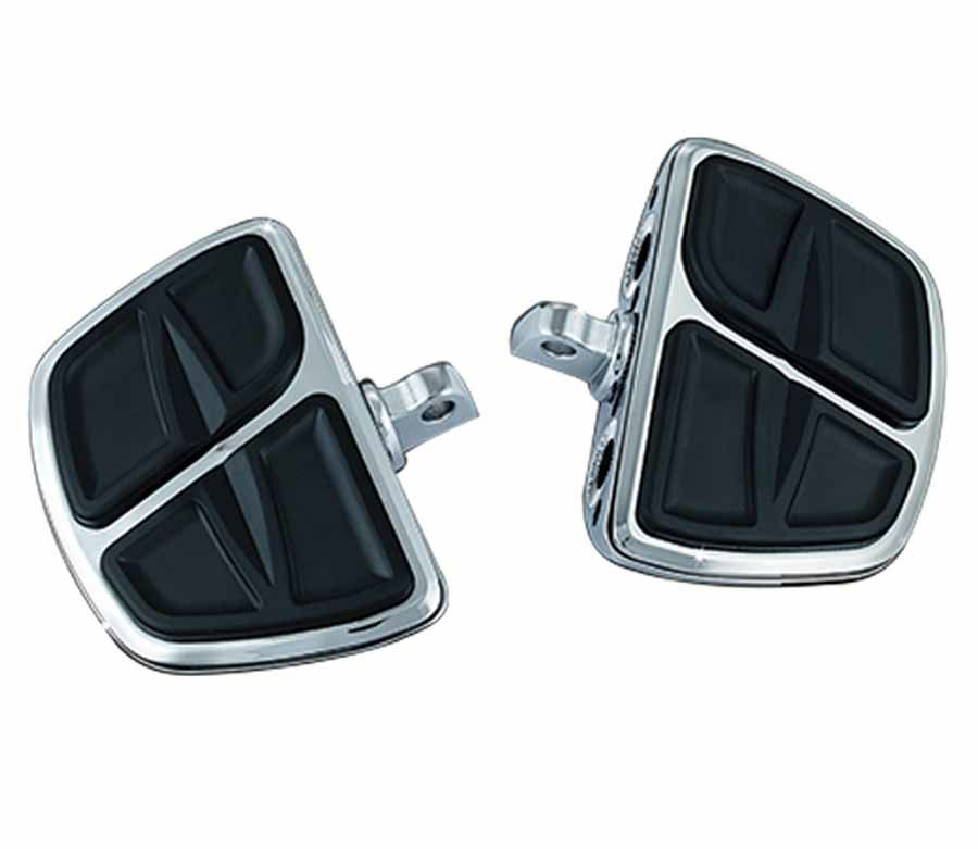 KURYAKYN KINETIC ミニボード クローム/マウントアダプタ付き 左右ペア-01