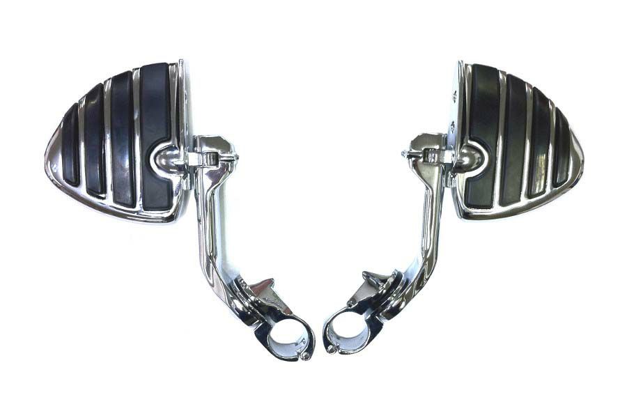 KURYAKYN アジャスタブルクルーズマウント ISO-WING ロングアーム クローム 6インチバック 左右セット-01