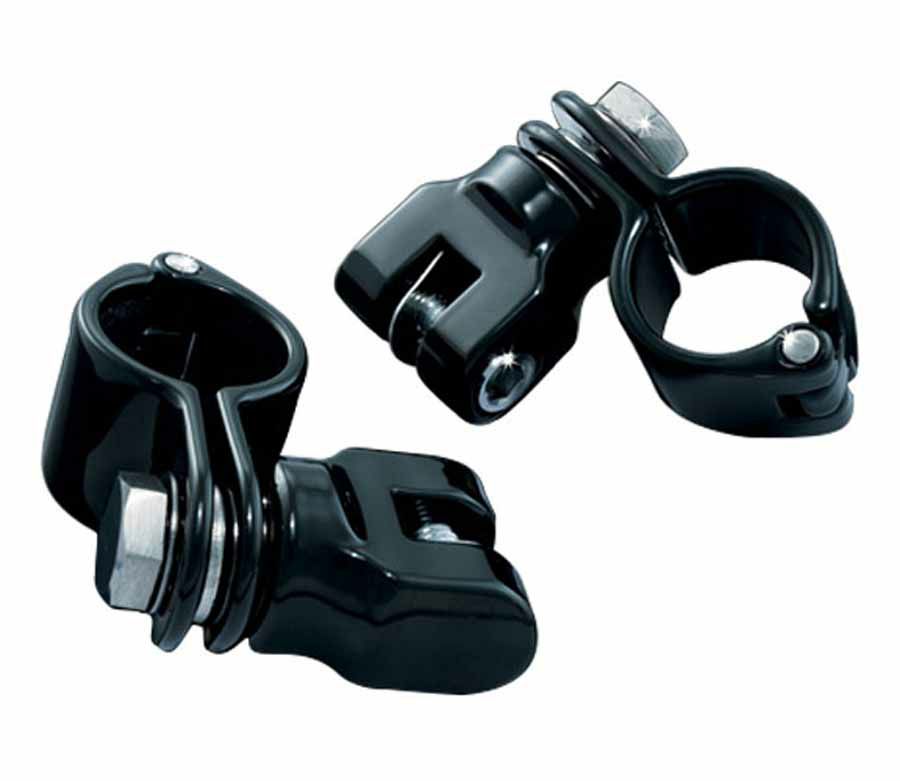 KURYAKYN ショートマグナム 1-1/4インチ ペグマウント クイッククランプ 左右セット ブラック-01