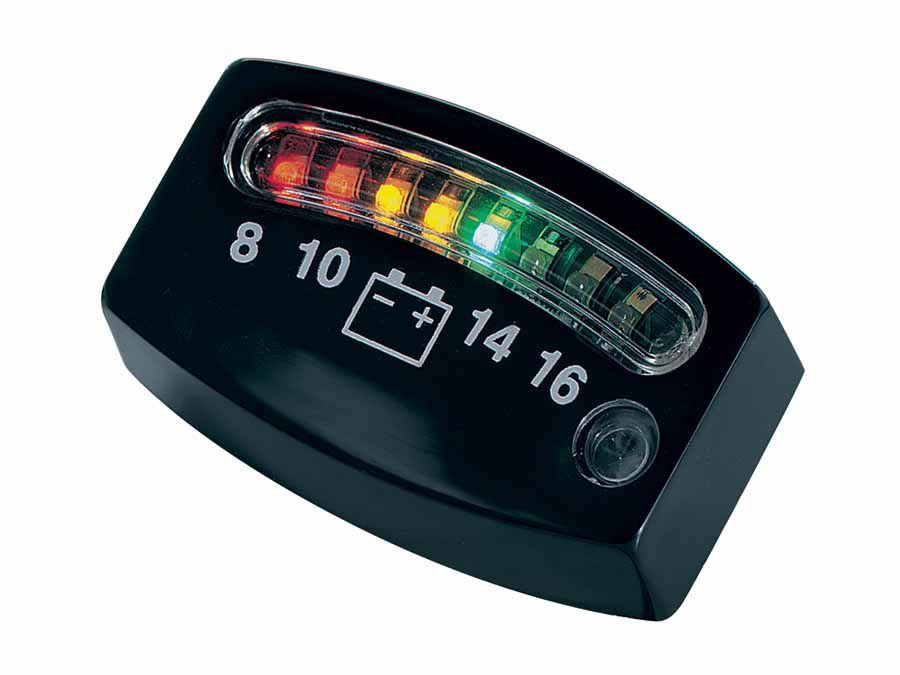 クリアキン LEDバッテリーゲージ 12V ブラック-01