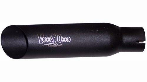 VOODOO ブラック ショーティエキゾースト スリップオン・マフラー ポリッシュ ZX1000 Ninja ZX-10R-01