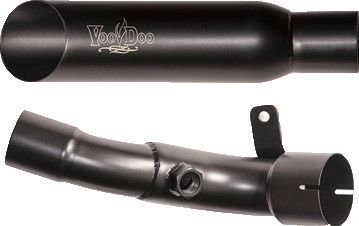 VOODOO ショーティ スリップオン・マフラー ブラック GSX-R1000 09-11-04