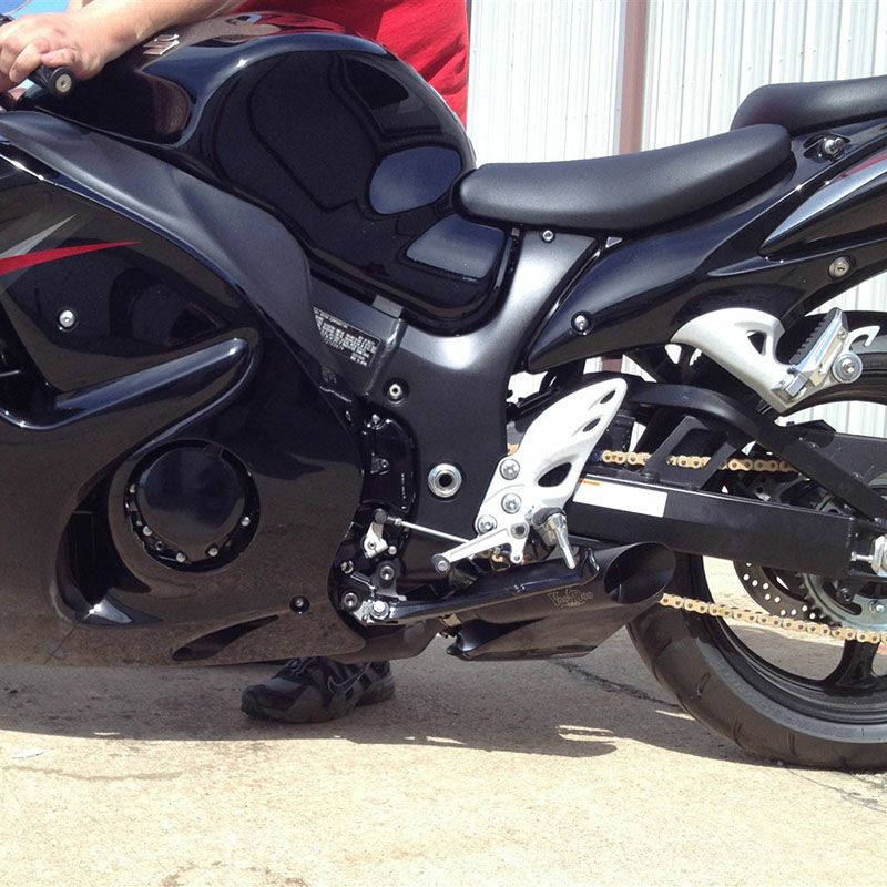 VOODOO ショーティ スリップオン・マフラー ブラック GSX1300R 隼 08 