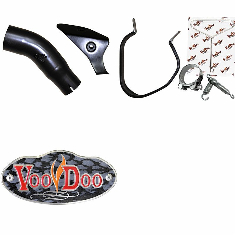 VOODOO パフォーマンス スリップオン・マフラー ブラック GSXR600/750 11-14-02