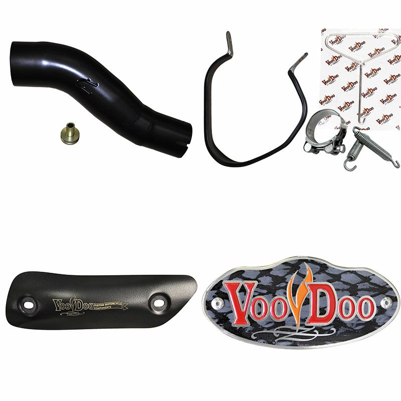 VOODOO パフォーマンス スリップオン・マフラー ブラック GSXR600/750 08-10-02