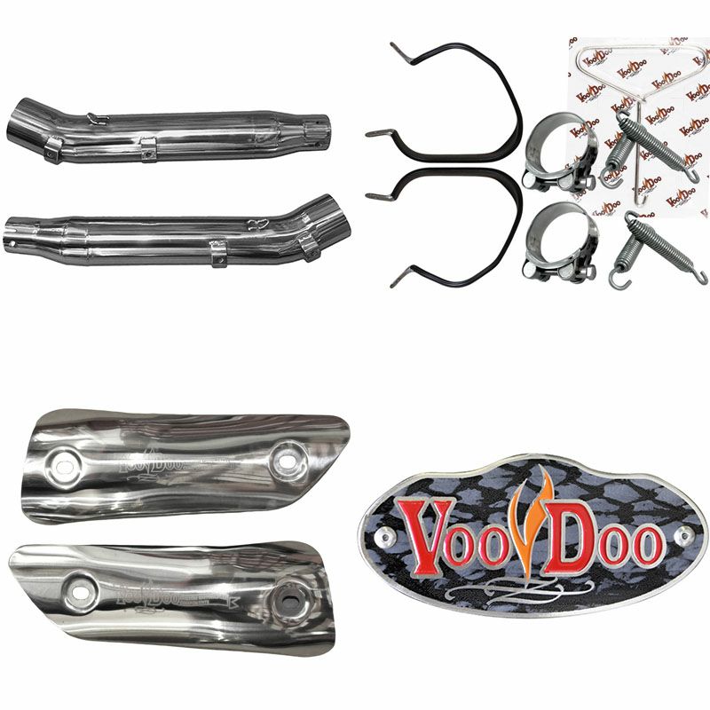 VOODOO パフォーマンス スリップオン・マフラー ポリッシュ GSX1300R 隼 08-17-02