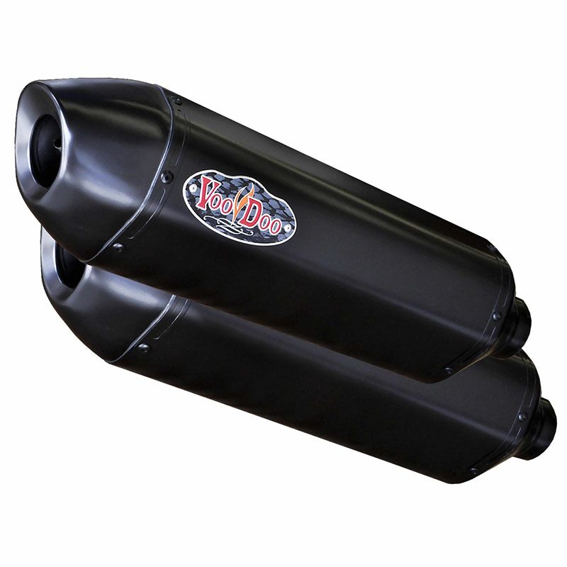 VOODOO パフォーマンス スリップオン・マフラー ブラック GSX1300R 隼 08-17-01