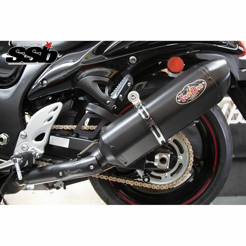 VOODOO パフォーマンス スリップオン・マフラー ブラック GSX1300R 隼 08-17-03