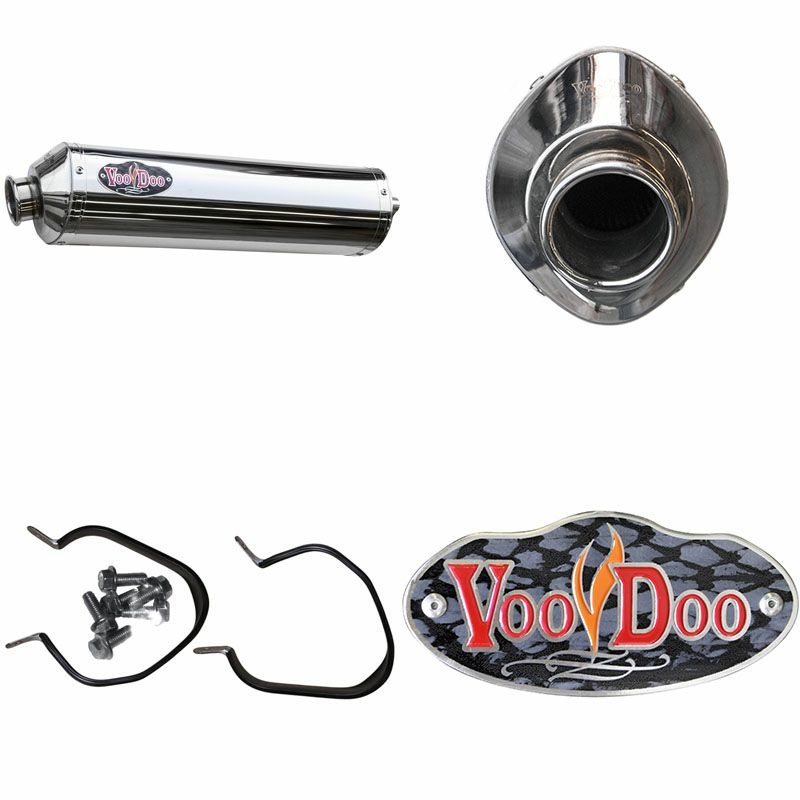 VOODOO パフォーマンス スリップオン・マフラー ポリッシュ GSX1300R 隼 99-07-02