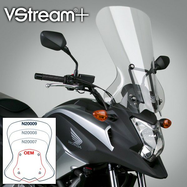 National Cycle VSTREAM ウィンドスクリーン NC700X用 18.5インチ | バイクカスタムパーツ専門店 モトパーツ(MOTO  PARTS)