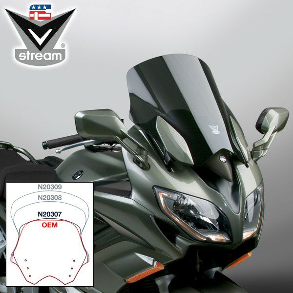 National Cycle VSTREAM ウィンドスクリーン FJR1300 17.25インチ | バイクカスタムパーツ専門店  モトパーツ(MOTO PARTS)