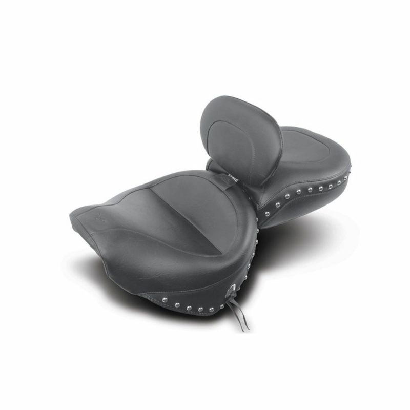 MUSTANG ワイドツーリングシート With Driver Backrest （Studded）XV1600/1700A-01