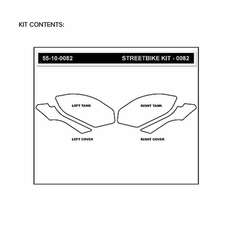 STOMPGRIP トラクションパッド(タンク)キット S1000RR 09-14 (クリア
