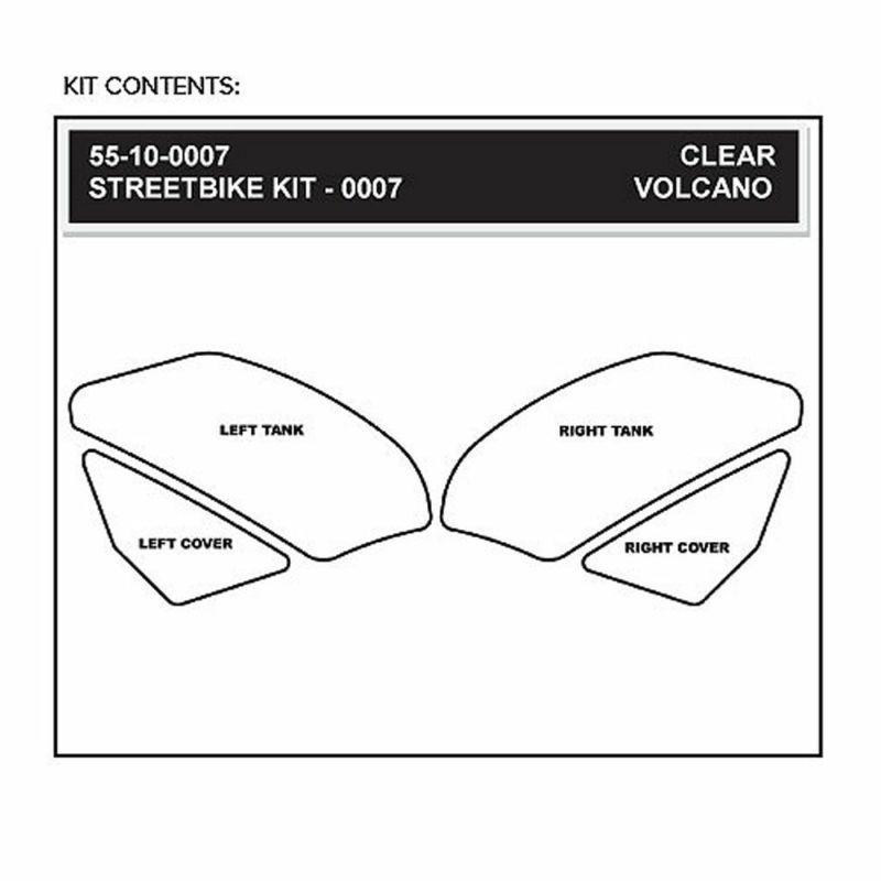 STOMPGRIP トラクションパッド(タンク)キット YZF-R1 09-14(クリア