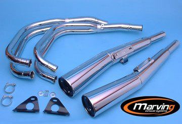 バルカン 400 MARVING ステンレス マフラー マービング 送料込み バルカン400 Marving マービング ドラッグパイプマフラー