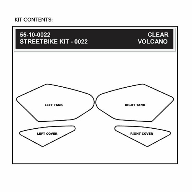 STOMPGRIP トラクションパッド(タンク)キット CBR250R 11-13(クリア