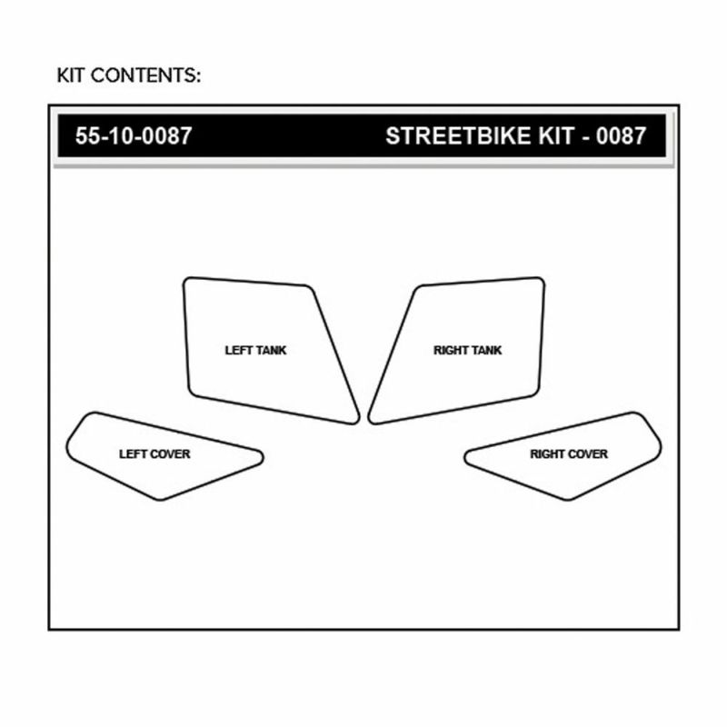 STOMPGRIP トラクションパッド(タンク)キット 400X/CB500X 13-(ブラック)