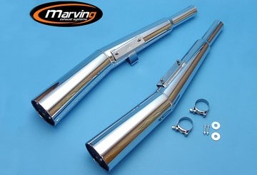 マービング(Marving) マフラー フルシステム 4in1 レーシング クロム