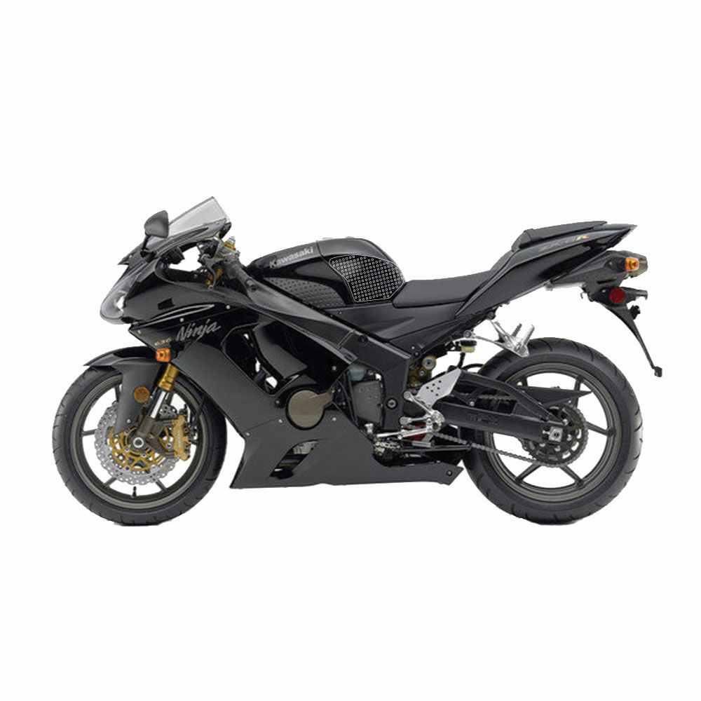 STOMPGRIP トラクションパッド(タンク)キット ZX-6R/RR 05-06(クリア)-03