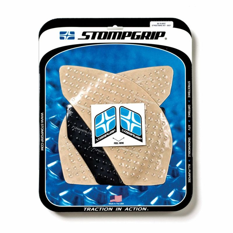 STOMPGRIP トラクションパッド(タンク)キット ZX-6R/RR 09-15(クリア)-01