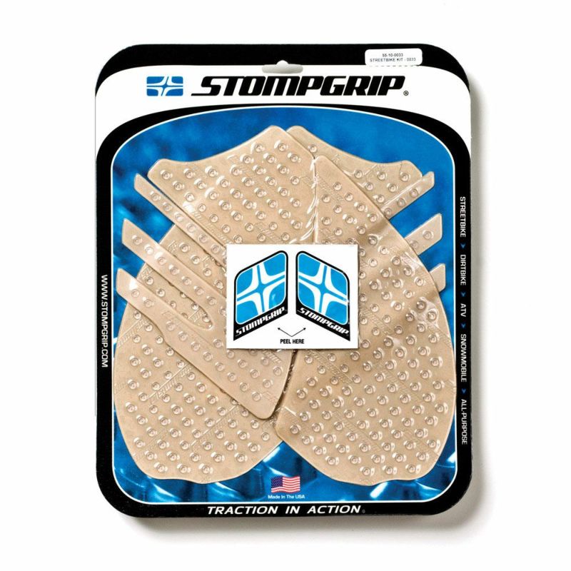 STOMPGRIP トラクションパッド(タンク)キット ZX-14R 06-11(クリア)-01
