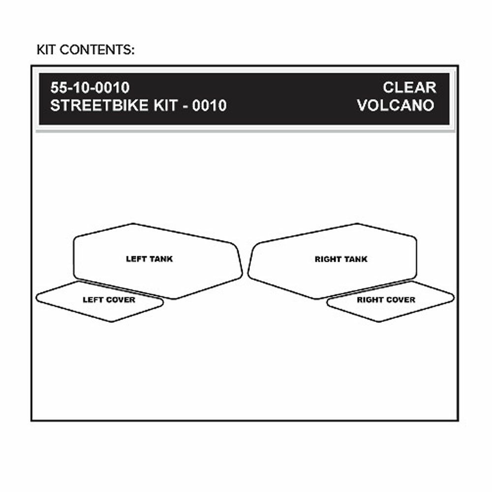 STOMPGRIP トラクションパッド(タンク)キット YZF-R6 08-15(クリア)-02