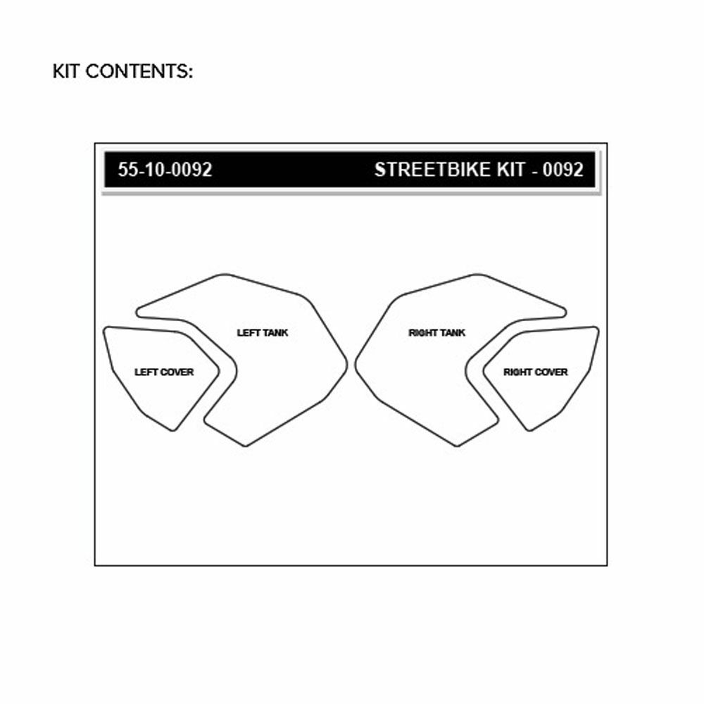 STOMPGRIP トラクションパッド (タンク)キット MT-09/FZ-09 14-15(ブラック)-02