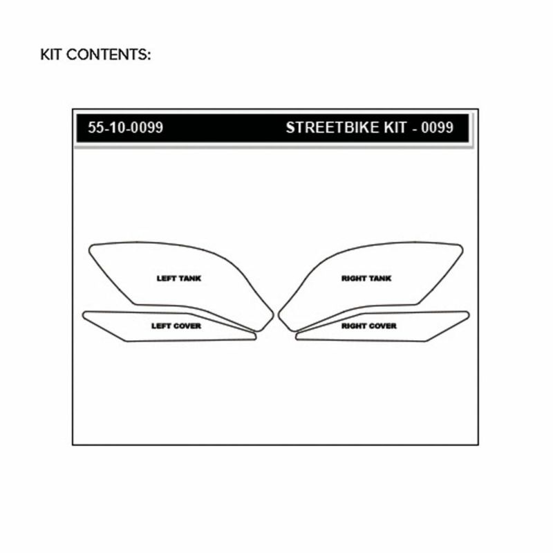 STOMPGRIP トラクションパッド(タンク)キット YZF-R1 15-(クリア