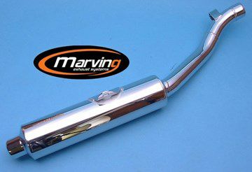 マービング(Marving) マフラー Cylindrical クロム EU公道走行認可 GSX-R750 89-91 S/2128/BC-01