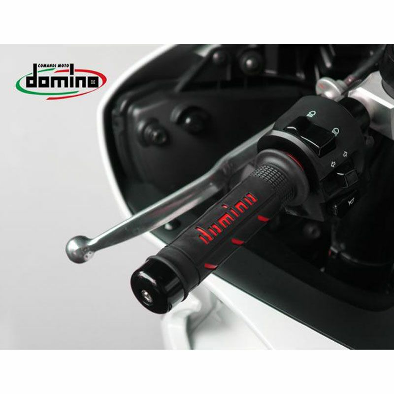 ドミノ(domino) グリップ ストリートタイプ ブラック/レッド | バイクカスタムパーツ専門店 モトパーツ(MOTO PARTS)