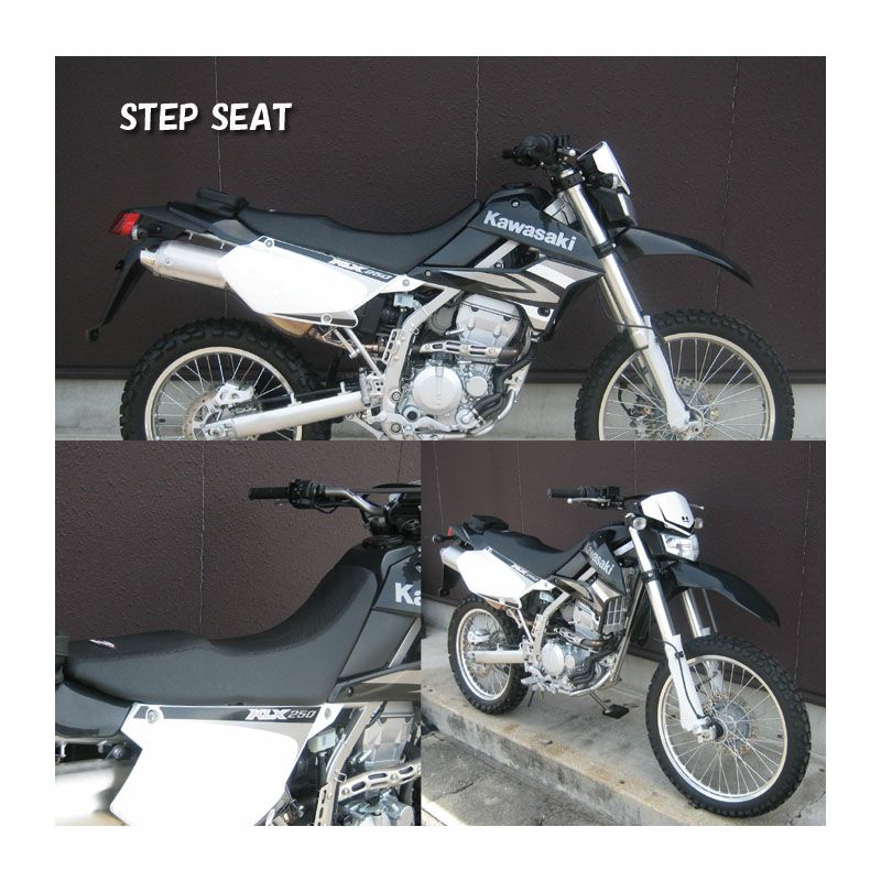 KLX250用シート スパイラル(SPIRAL) フォーム＆カバーセット ステップシート